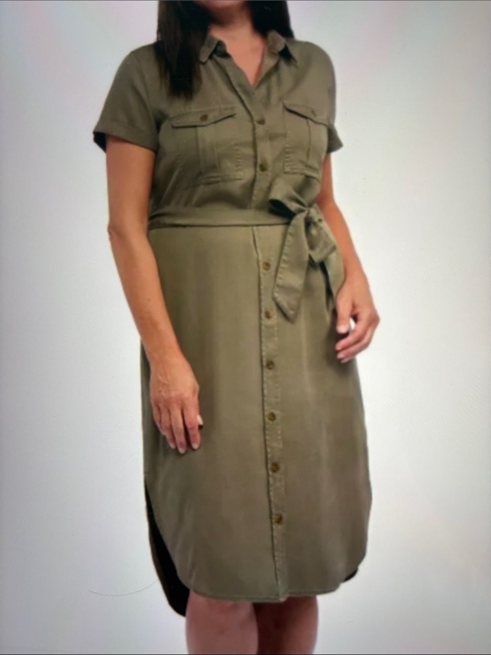 Teddi Rose Midi Shirt Dress Size Medium